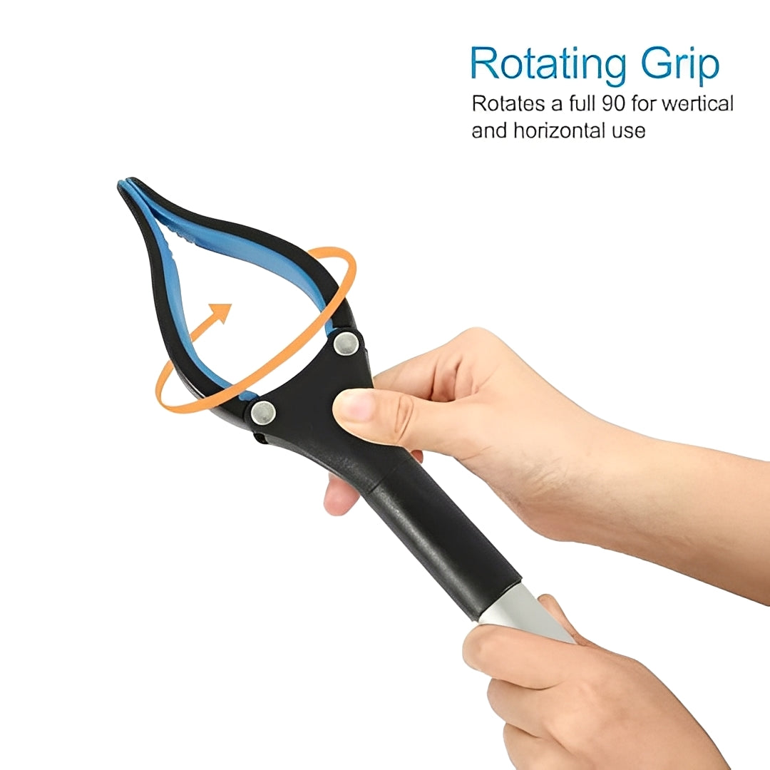 Versatile Long Reach Pickup Tool with 360-Degree Rotating Head for Easy Grabbing & Retrieval