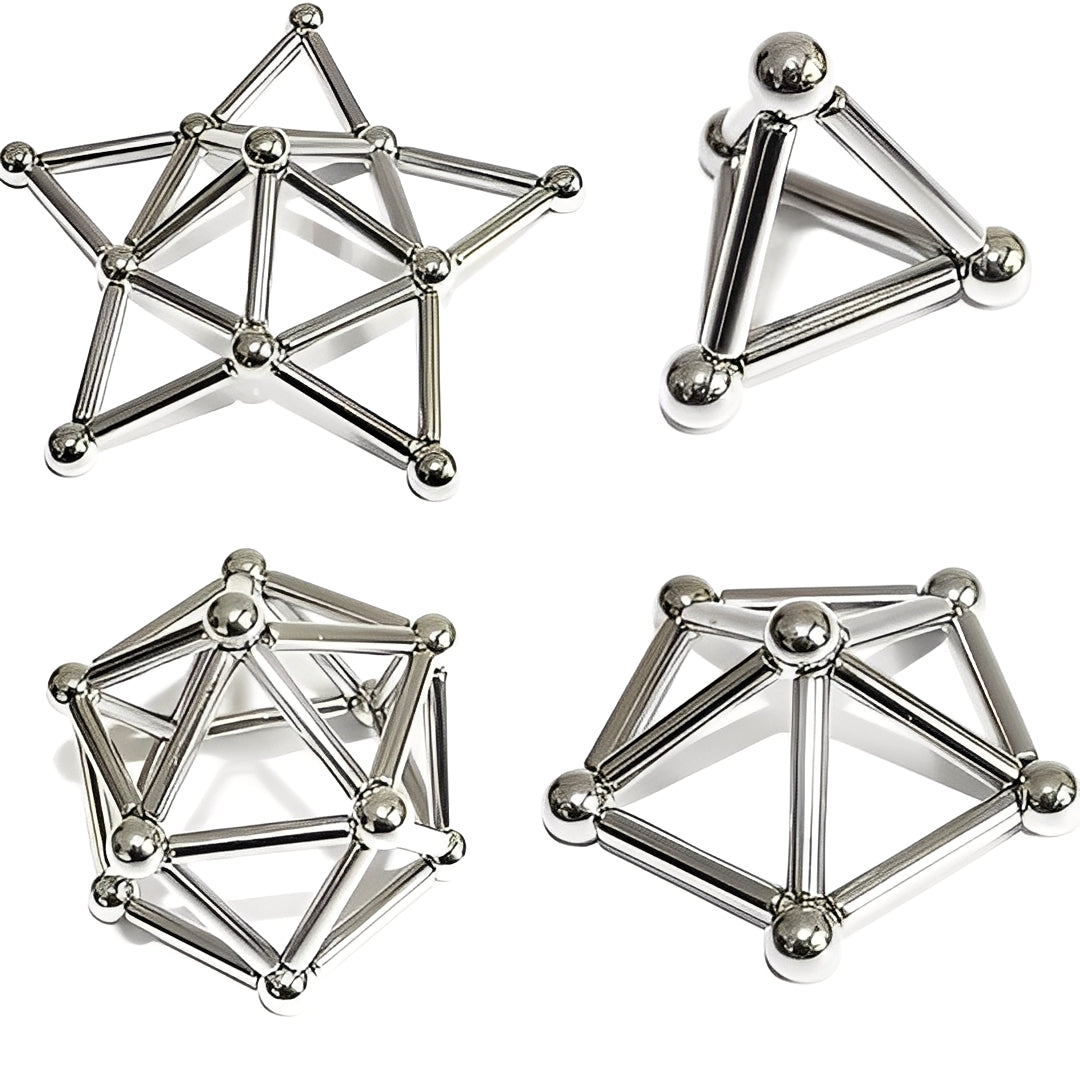 Magnetic Building Toys for Kids - Creative Construction Set with Sticks and Balls for STEM Learning and Imaginative Play
