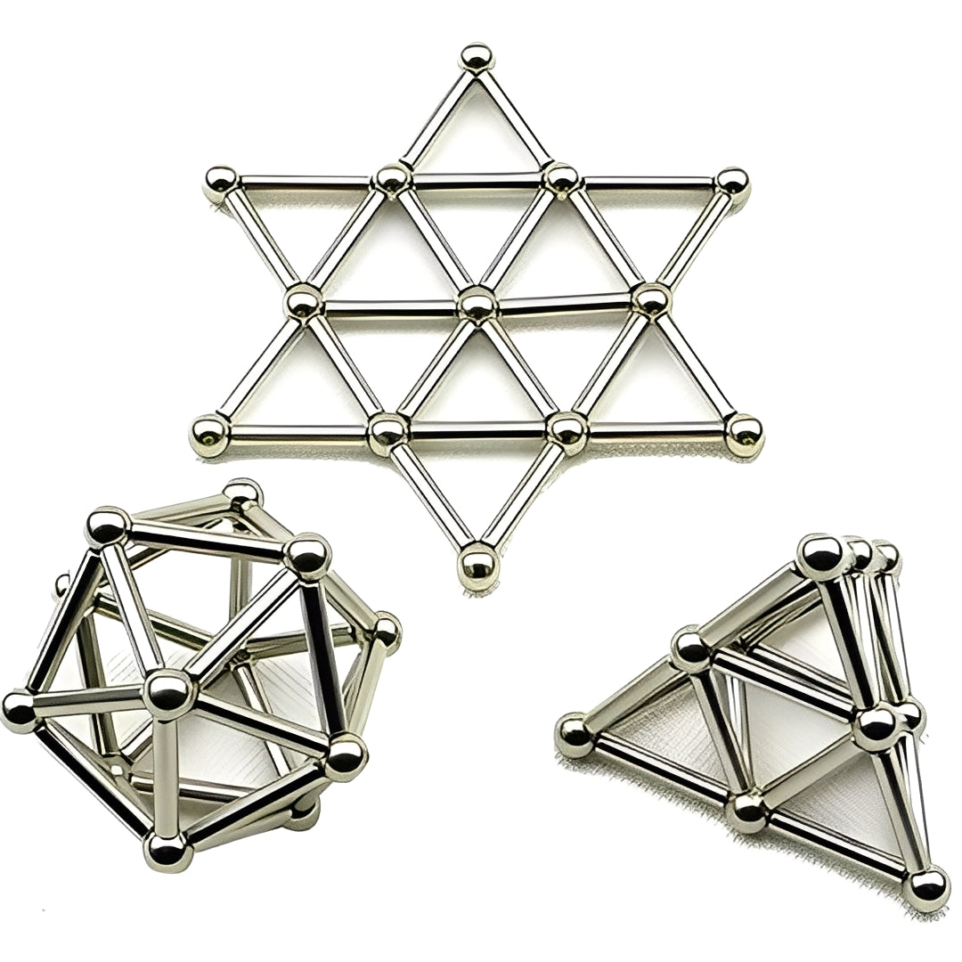Magnetic Building Toys for Kids - Creative Construction Set with Sticks and Balls for STEM Learning and Imaginative Play