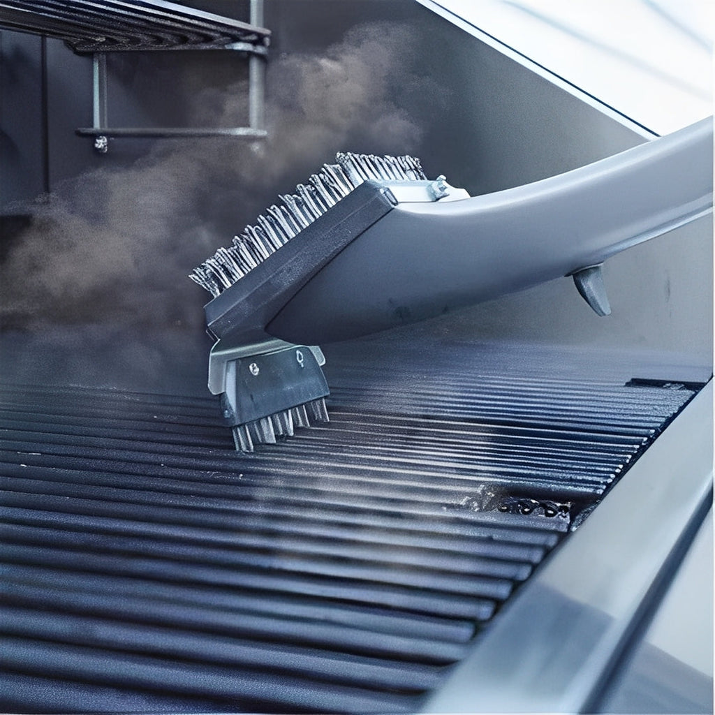 Premium Grill Cleaning Brush with Steam-Activated Design & Heavy-Duty Scraper - Effortless BBQ Maintenance