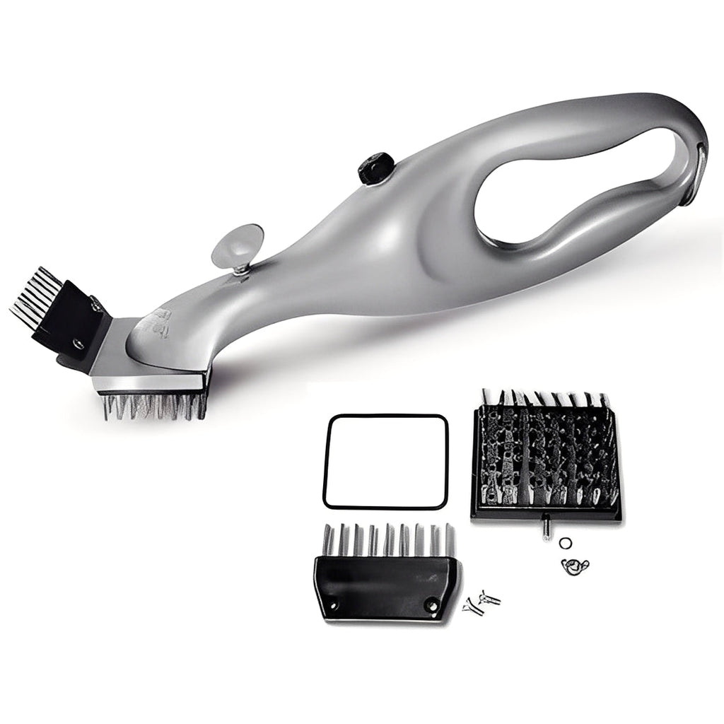 Premium Grill Cleaning Brush with Steam-Activated Design & Heavy-Duty Scraper - Effortless BBQ Maintenance