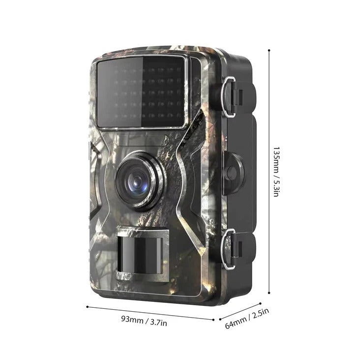 1080P HD Trail Camera with Motion Sensor, Night Vision LEDs & Wildlife Monitoring Features