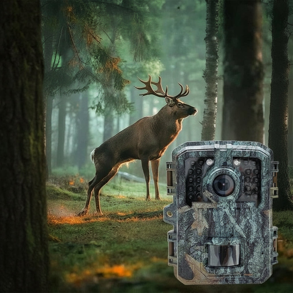 Compact Mini Trail Camera with Infrared Night Vision, Motion Detection & High-Resolution Imaging