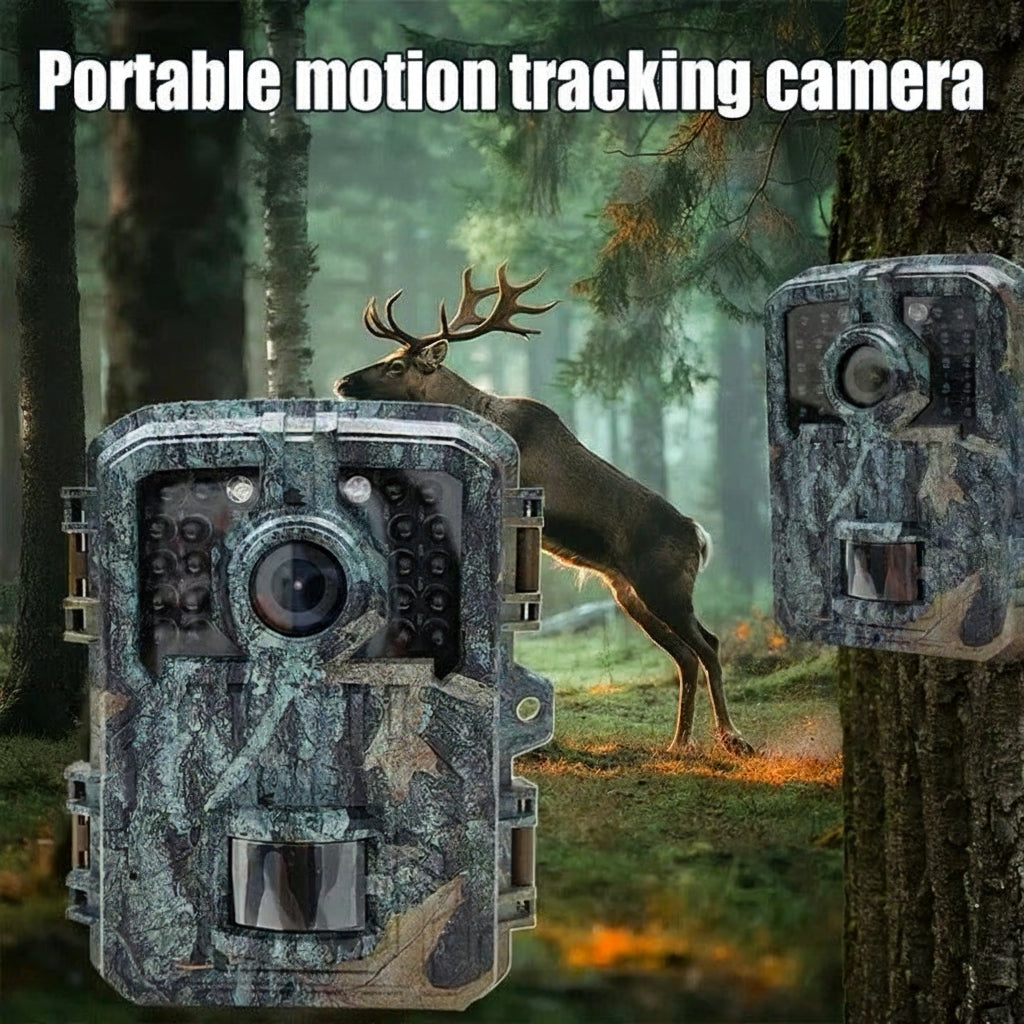 Compact Mini Trail Camera with Infrared Night Vision, Motion Detection & High-Resolution Imaging
