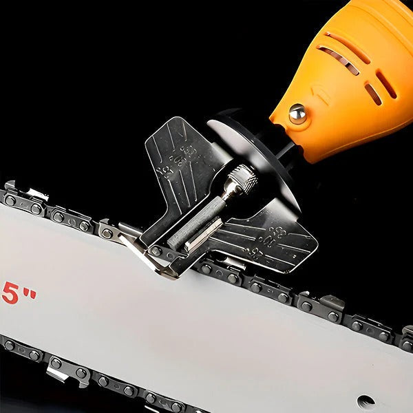 Portable Chainsaw Sharpener with Angle Guide - Perfect for On-Site Use & Easy Sharpening