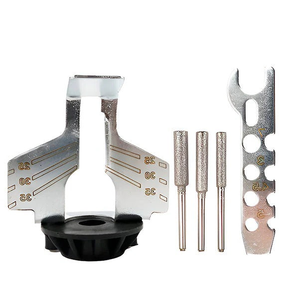 Portable Chainsaw Sharpener with Angle Guide - Perfect for On-Site Use & Easy Sharpening