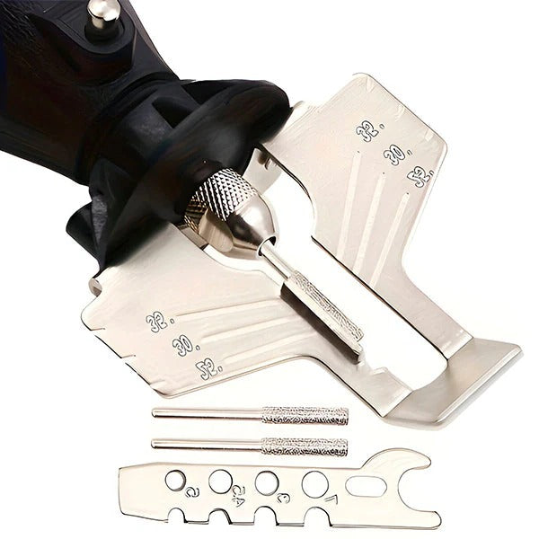 Portable Chainsaw Sharpener with Angle Guide - Perfect for On-Site Use & Easy Sharpening