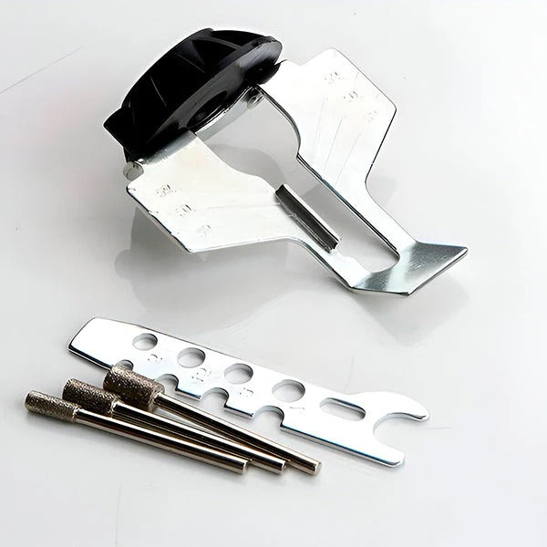 Portable Chainsaw Sharpener with Angle Guide - Perfect for On-Site Use & Easy Sharpening