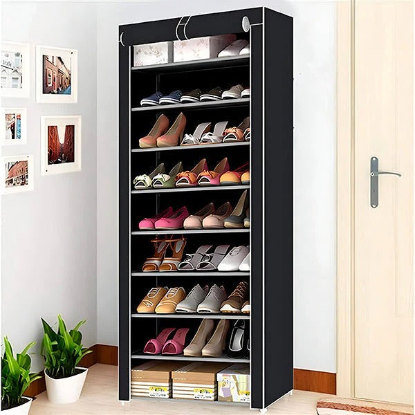 Vertical Shoe Rack Organizer - Space-Saving Storage Solution for Entryway & Closet