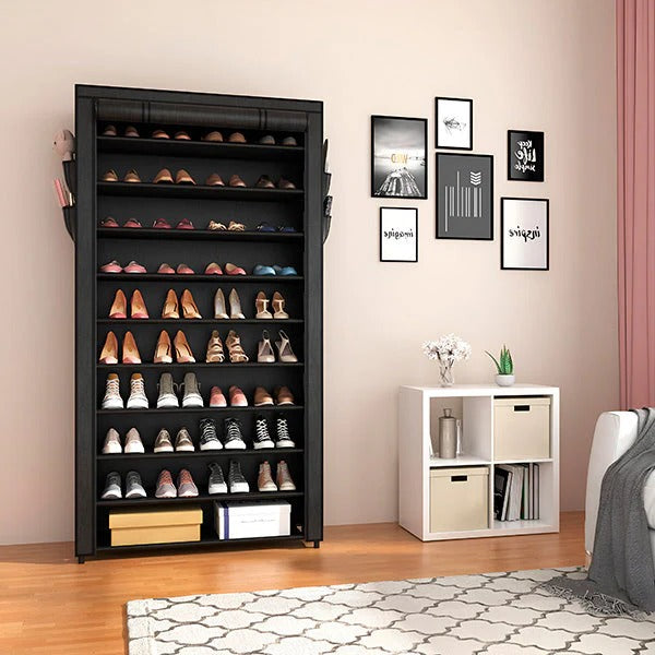 Vertical Shoe Rack Organizer - Space-Saving Storage Solution for Entryway & Closet