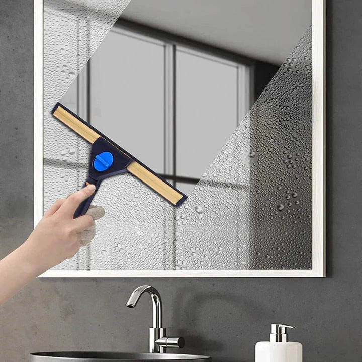 Premium Window and Shower Squeegee for Streak-Free Glass & Mirror Cleaning - Durable, Ergonomic Design