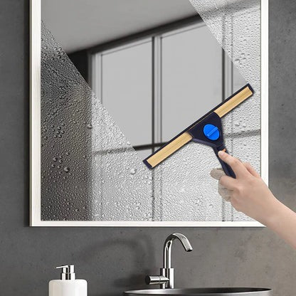 Premium Window and Shower Squeegee for Streak-Free Glass & Mirror Cleaning - Durable, Ergonomic Design
