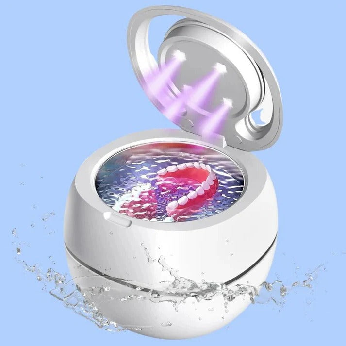 Ultrasonic Denture Cleaner - 300ml Capacity Ultrasonic Cleaning Device for Effective Denture Care
