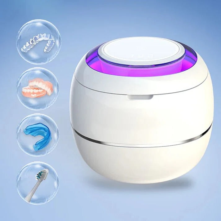Ultrasonic Denture Cleaner - 300ml Capacity Ultrasonic Cleaning Device for Effective Denture Care