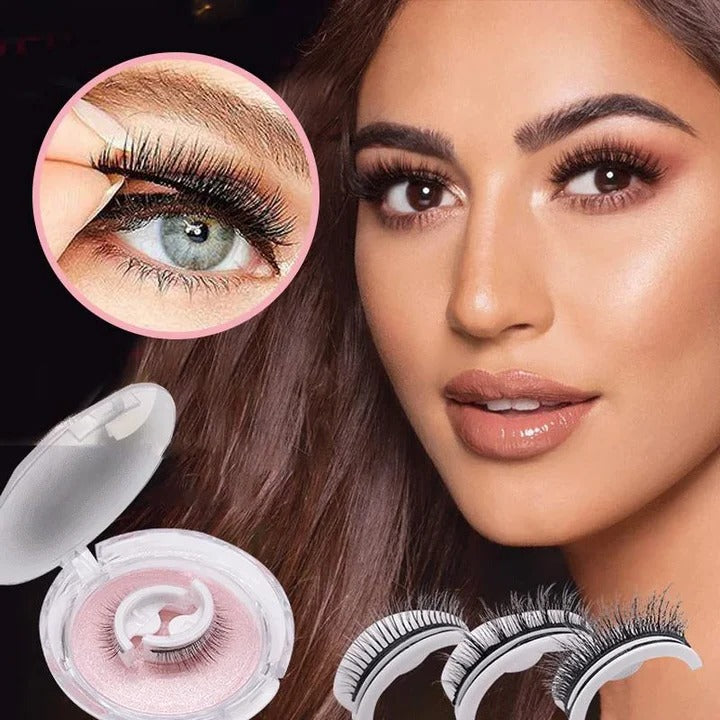 Self-Adhesive Eyelashes - Washable & Reusable, Easy Application for Stunning Lashes