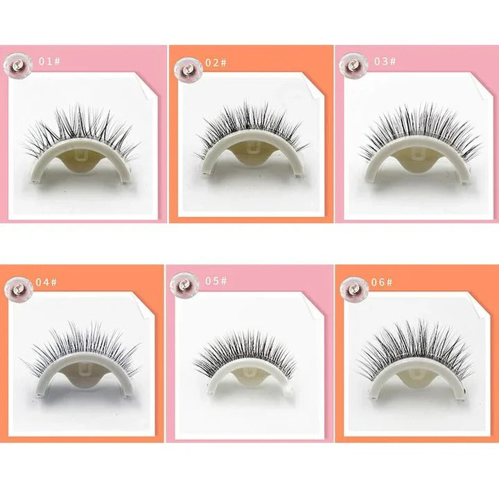 Self-Adhesive Eyelashes - Washable & Reusable, Easy Application for Stunning Lashes