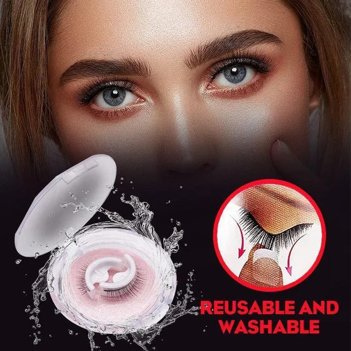 Self-Adhesive Eyelashes - Washable & Reusable, Easy Application for Stunning Lashes