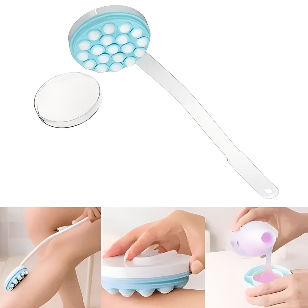 Adjustable Back Lotion Applicator with Roll-On Roller Head for Effortless Application