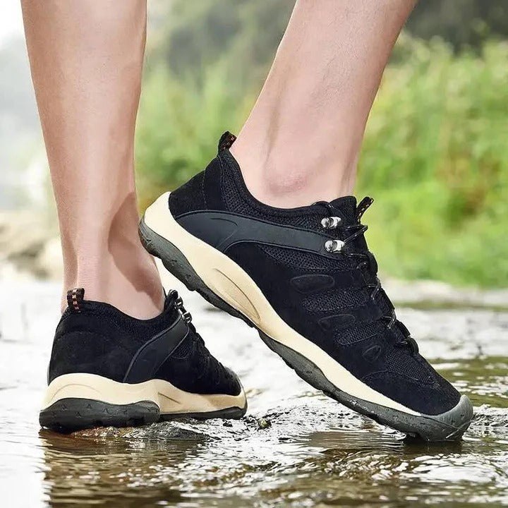 Women's Outdoor Hiking Shoes - Durable Leather Mesh Upper for Comfort and Performance