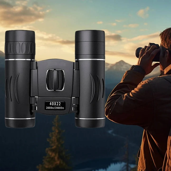 High-Power 40x Magnification Binoculars with 22mm Objective Lens - Perfect for Birdwatching, Hiking, and Outdoor Adventures