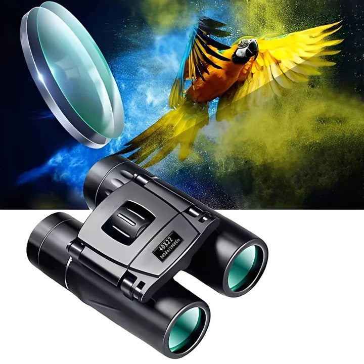 High-Power 40x Magnification Binoculars with 22mm Objective Lens - Perfect for Birdwatching, Hiking, and Outdoor Adventures