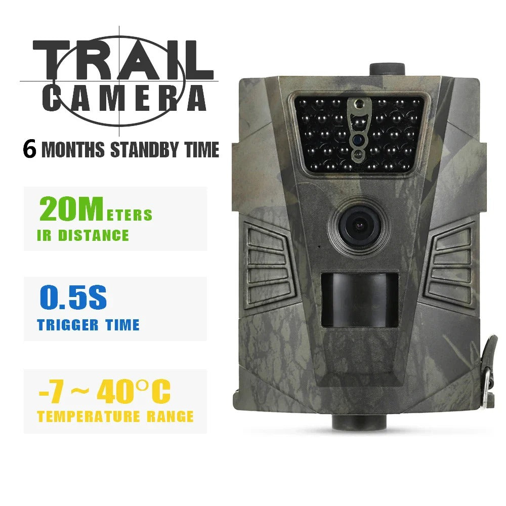 High-Performance Outdoor Trail Camera with Motion Detection, Infrared Night Vision, and HD Video Recording
