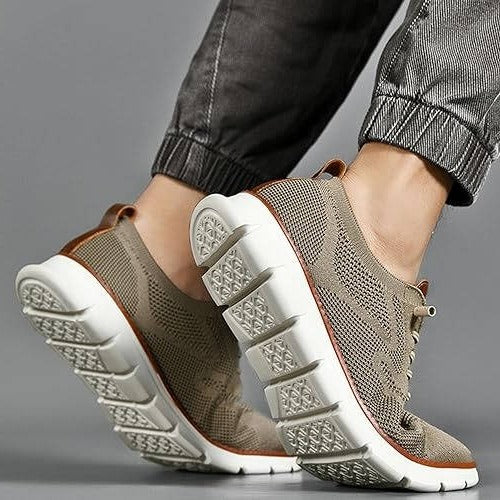 Comfortable Knit Fabric Slip-On Casual Shoes with Wide Toe Box for Ultimate Fit