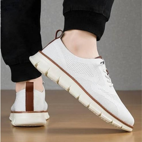 Comfortable Knit Fabric Slip-On Casual Shoes with Wide Toe Box for Ultimate Fit