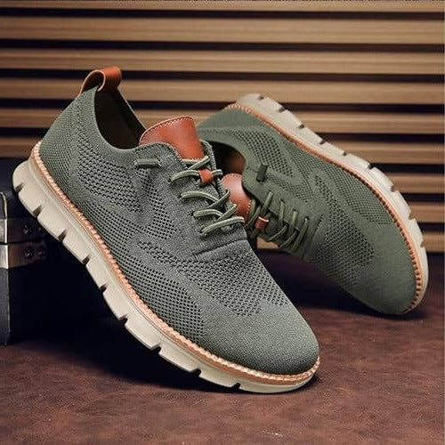 Comfortable Knit Fabric Slip-On Casual Shoes with Wide Toe Box for Ultimate Fit
