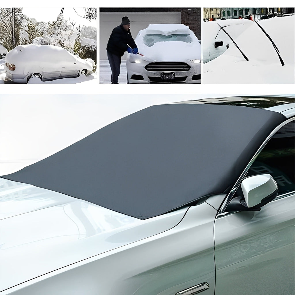 Magnetic Windshield Cover with Convenient Storage Pouch – Ultimate Protection Against Snow, Ice, and Frost