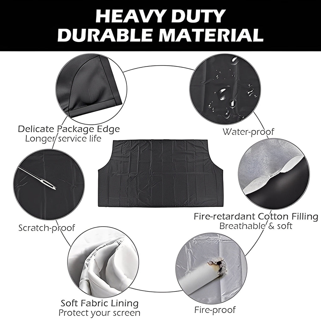 Magnetic Windshield Cover with Convenient Storage Pouch – Ultimate Protection Against Snow, Ice, and Frost