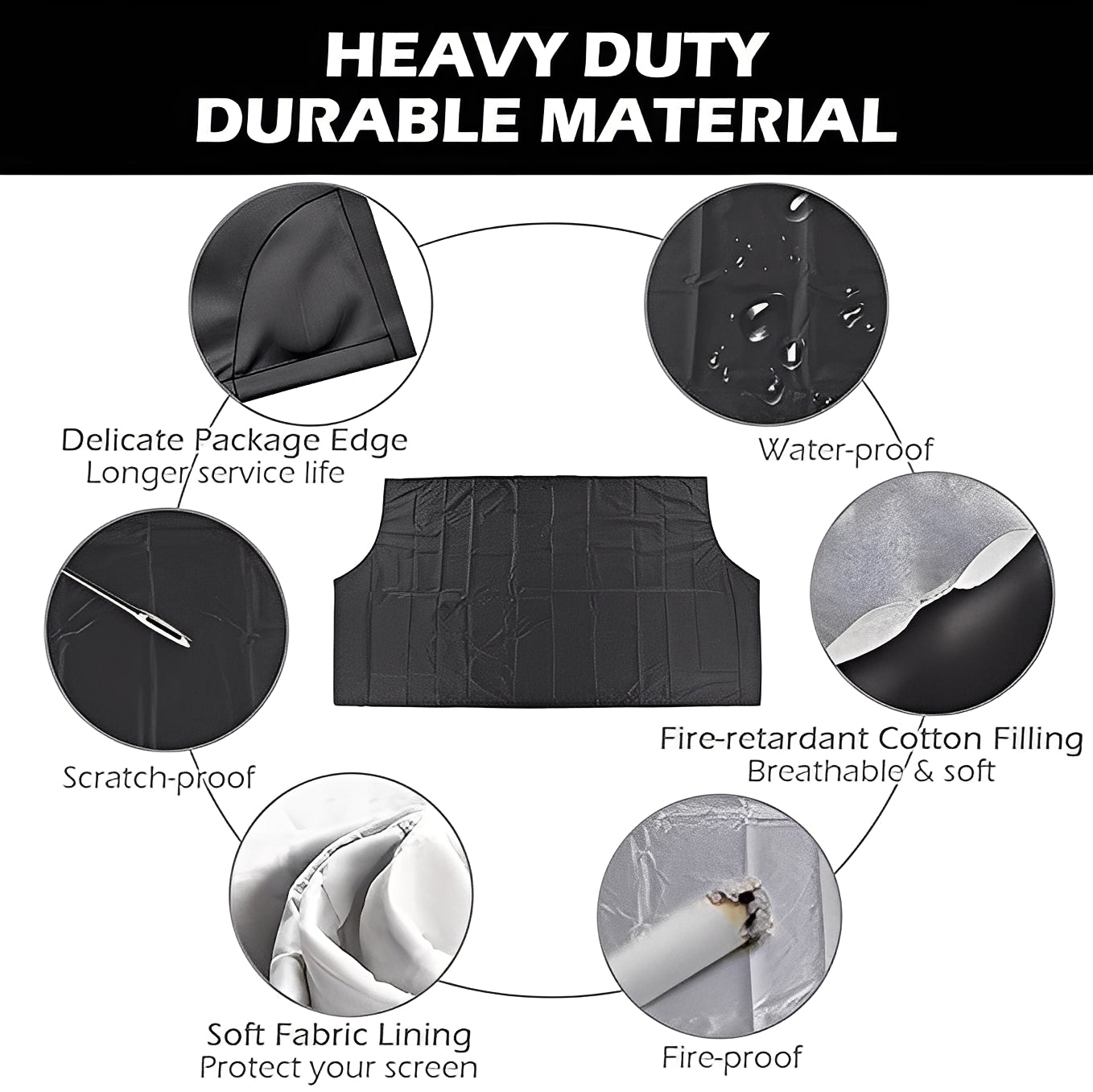 Magnetic Windshield Cover with Convenient Storage Pouch – Ultimate Protection Against Snow, Ice, and Frost