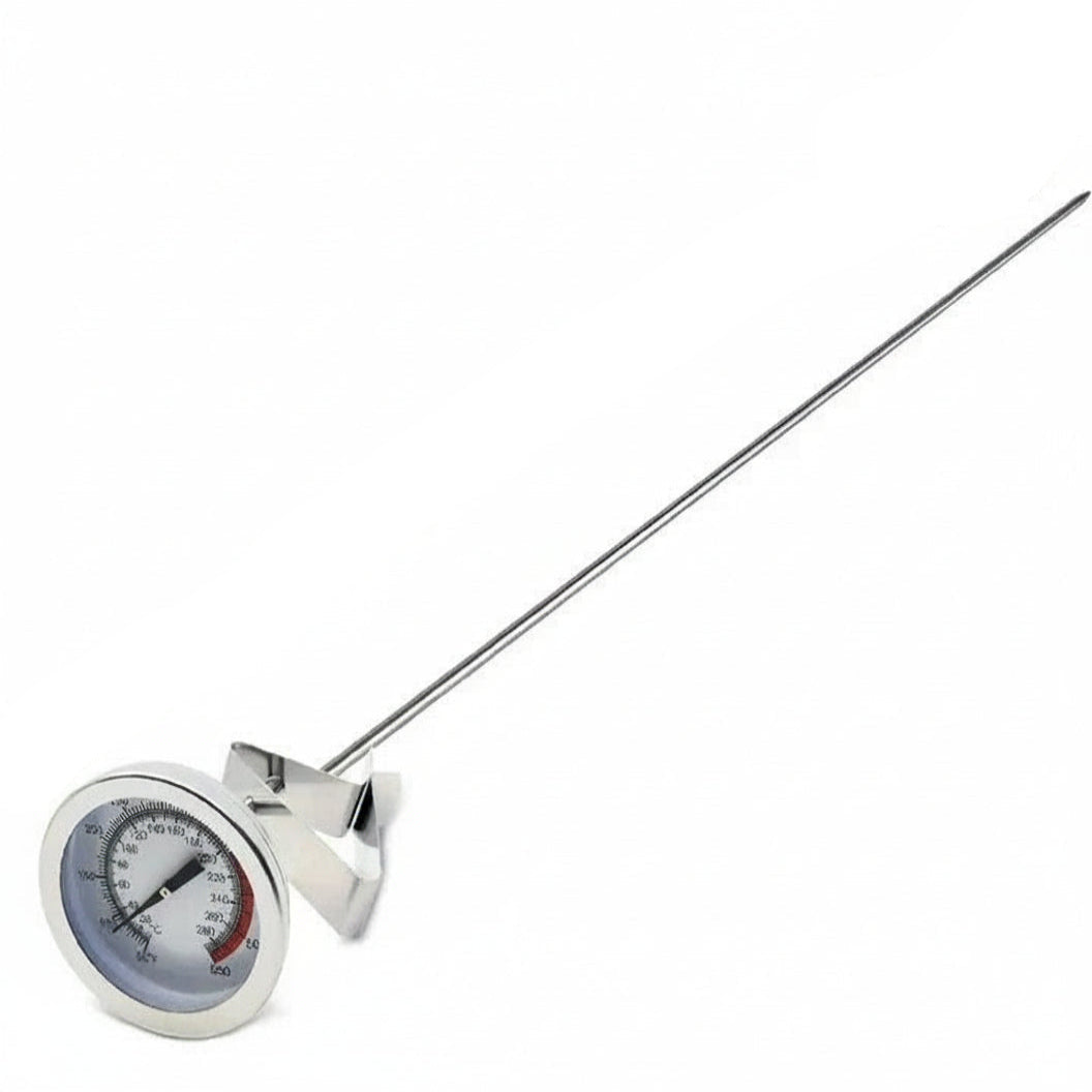 15-Inch Stainless Steel Deep Fry Thermometer with Accurate Mechanical Probe - Ideal for Cooking & Frying