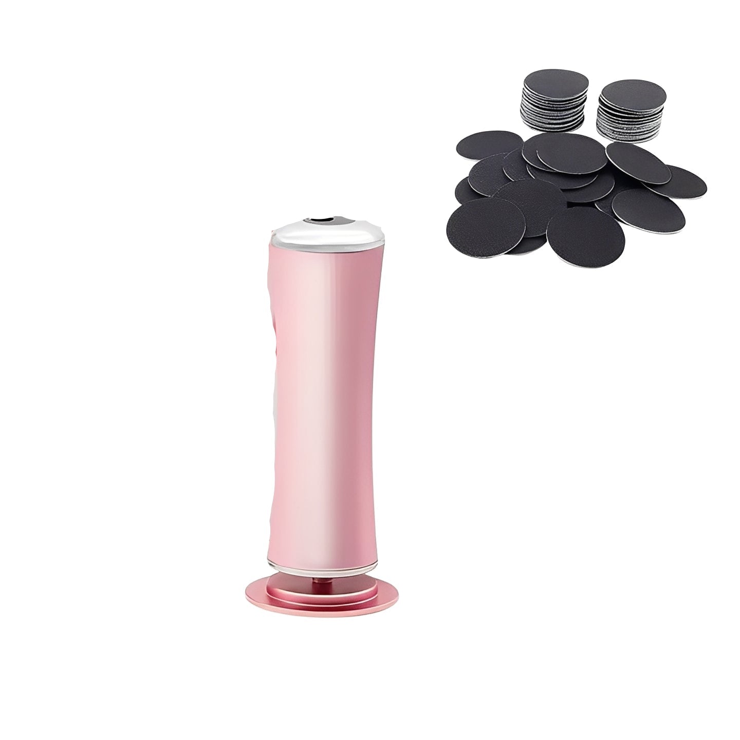 Rechargeable Electric Foot File with Sanding Disc Kit - Professional Pedicure Tool for Smooth, Soft Feet