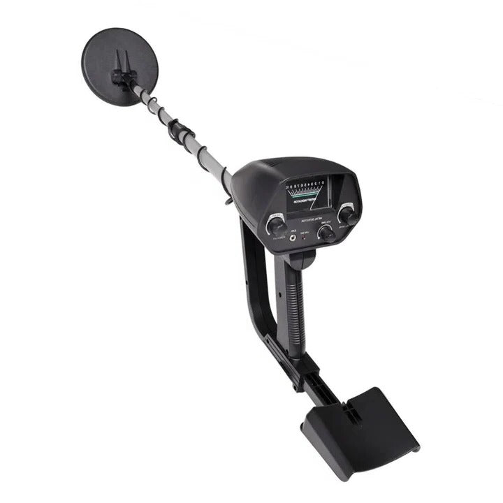 High-Precision Metal Detector with LCD Display, Adjustable Stem & Target Pointer Meter - Perfect for Treasure Hunting