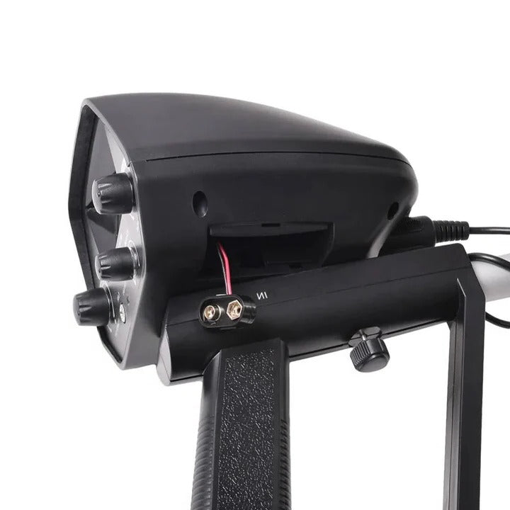 High-Precision Metal Detector with LCD Display, Adjustable Stem & Target Pointer Meter - Perfect for Treasure Hunting