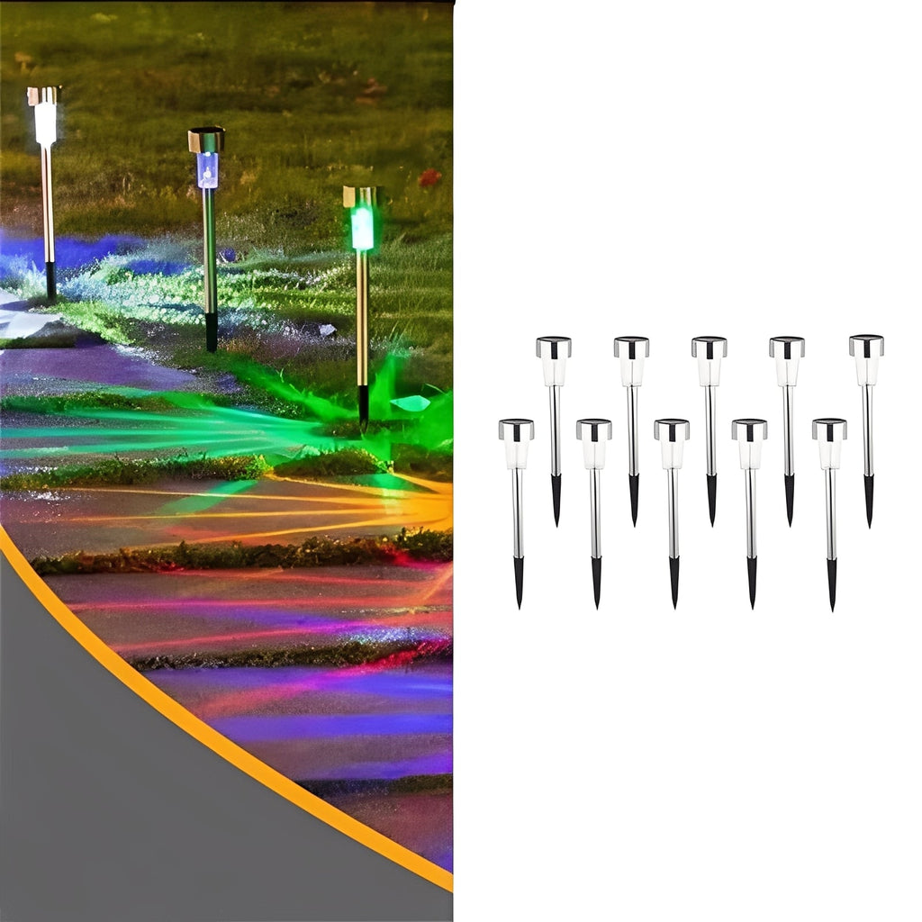 10-Pack Solar Powered LED Fairy Lights for Garden & Yard Decor – Eco-Friendly Outdoor String Lights
