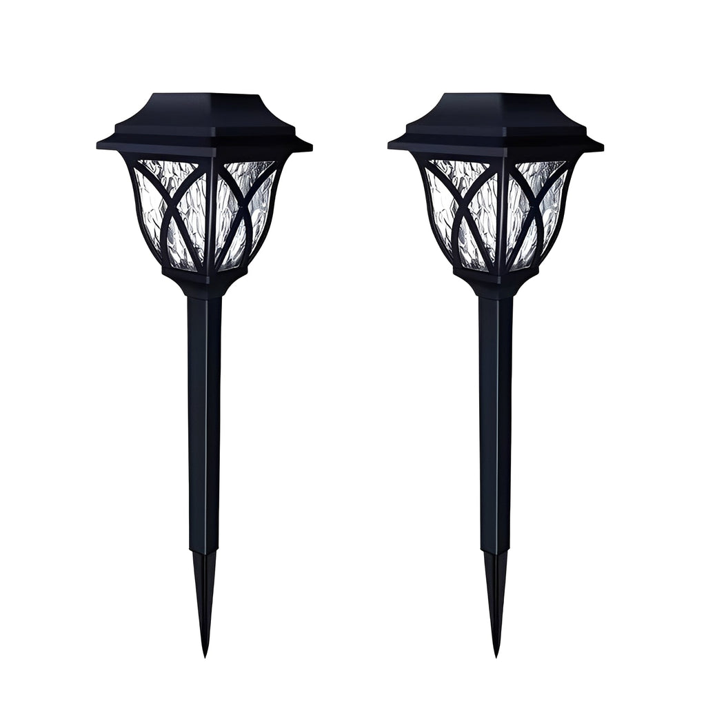 Set of 2 Solar Powered LED Pathway Lights - Energy-Efficient Outdoor Lighting for Gardens & Walkways