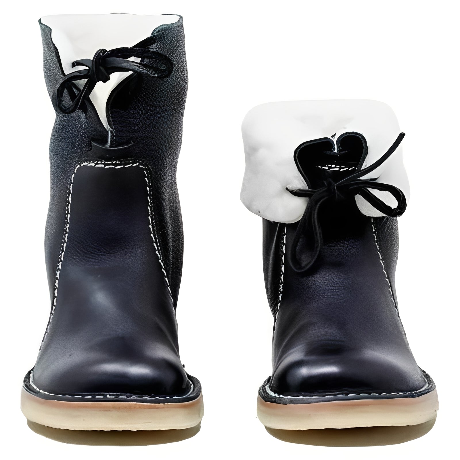 Men's Outdoor Leather Boots with Wool Lining - Durable & Comfortable Footwear for All Seasons