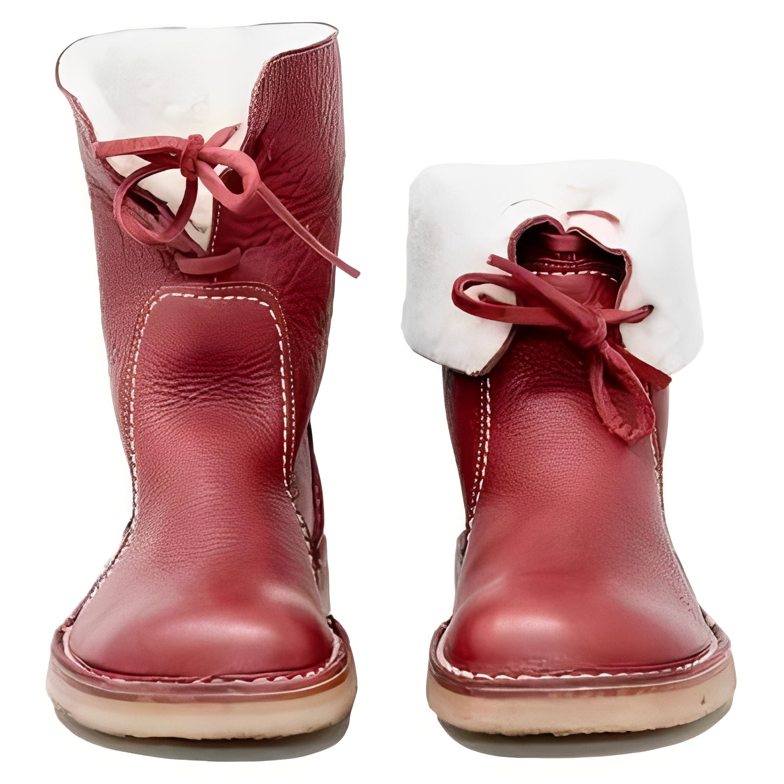Men's Outdoor Leather Boots with Wool Lining - Durable & Comfortable Footwear for All Seasons
