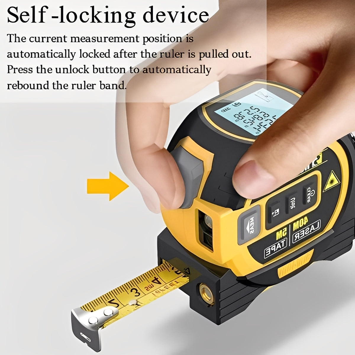 3-in-1 Infrared Laser Distance Measuring Tool - Accurate Measurement, Area Calculation & Volume Measurement