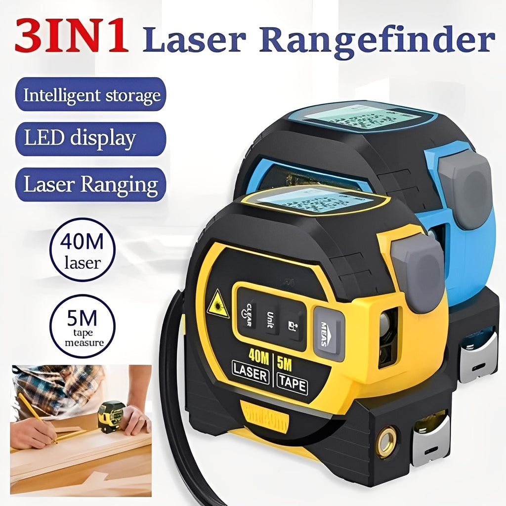 3-in-1 Infrared Laser Distance Measuring Tool - Accurate Measurement, Area Calculation & Volume Measurement