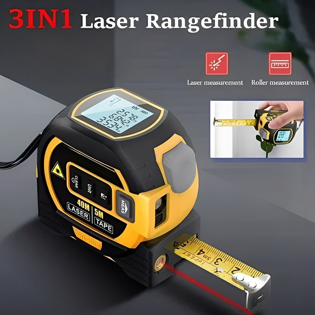 3-in-1 Infrared Laser Distance Measuring Tool - Accurate Measurement, Area Calculation & Volume Measurement