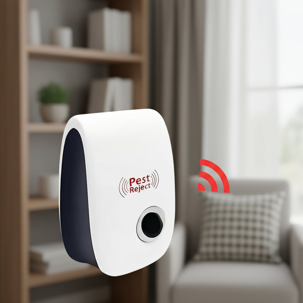 Adjustable Frequency Electric Ultrasonic Pest Repeller - Effective Insect & Rodent Control Device