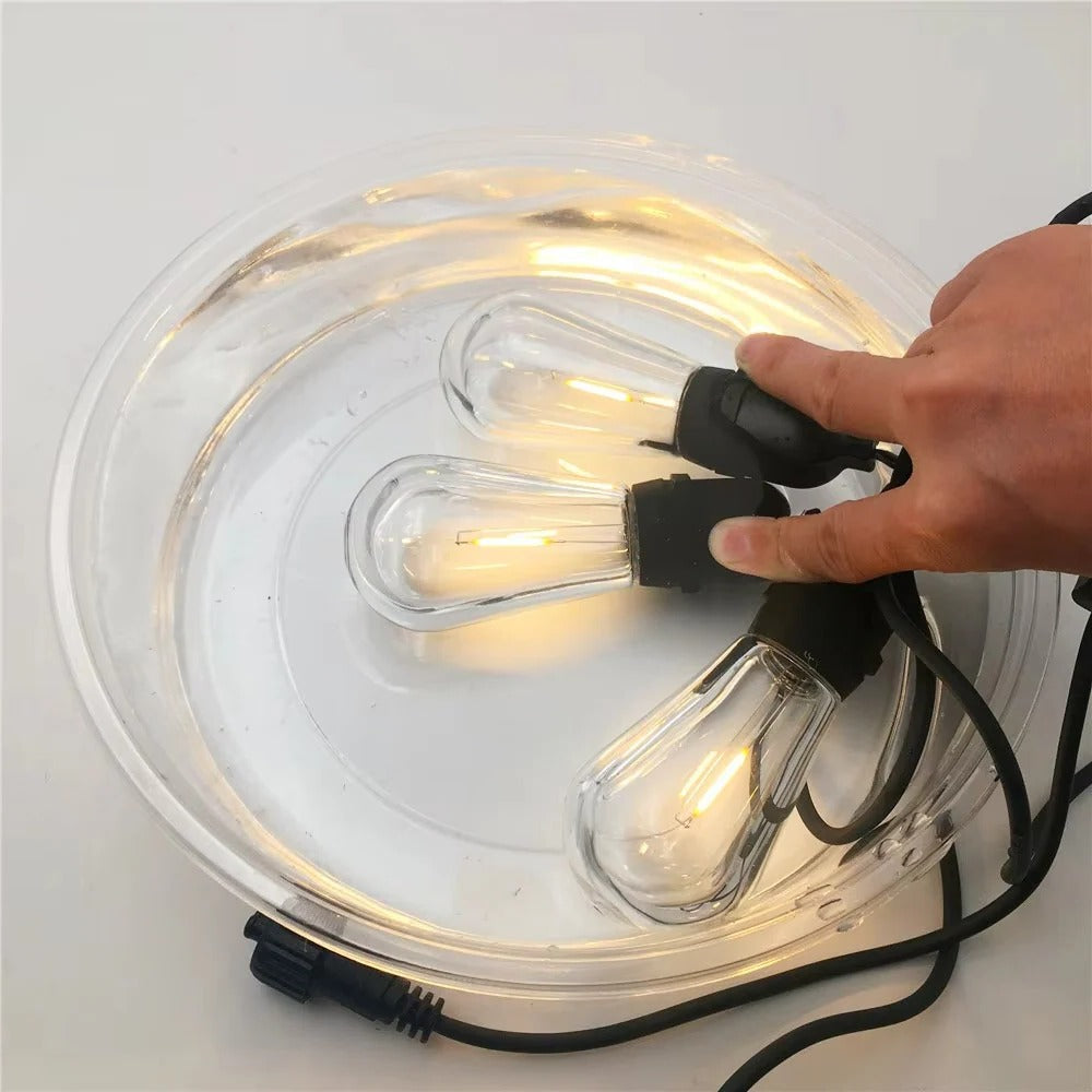 Outdoor Edison Style LED String Lights - Warm White Bulbs for Patio, Garden, and Party Decor