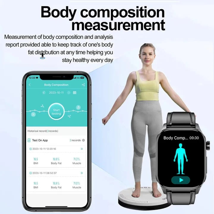 AMOLED Smartwatch with Bluetooth Calling, Activity Tracking & Fitness Features - Stylish & Functional Wearable