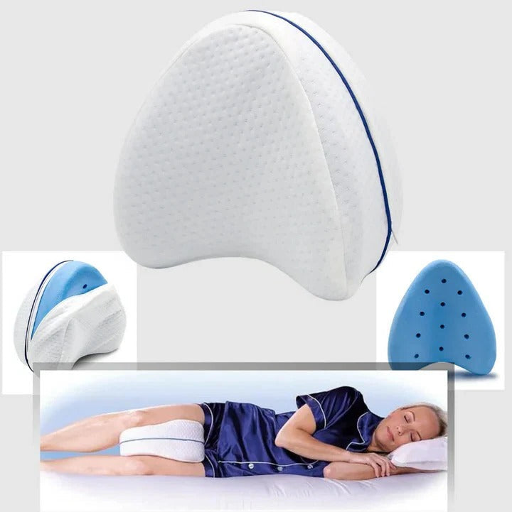 Ergonomic Memory Foam Leg Pillow for Optimal Knee and Hip Support - Comfort & Pain Relief