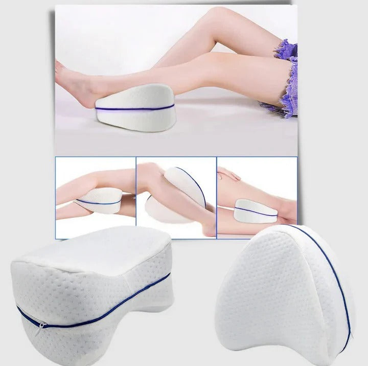 Ergonomic Memory Foam Leg Pillow for Optimal Knee and Hip Support - Comfort & Pain Relief