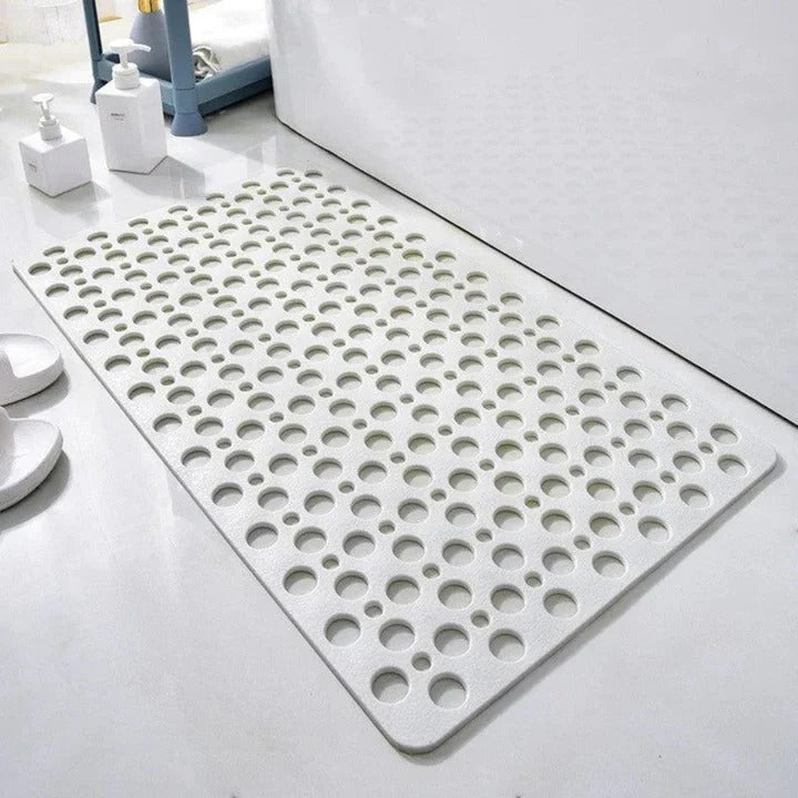 Non-Slip Shower Mat for Bathroom - Quick-Dry, Machine Washable, Anti-Bacterial, and Stylish Design