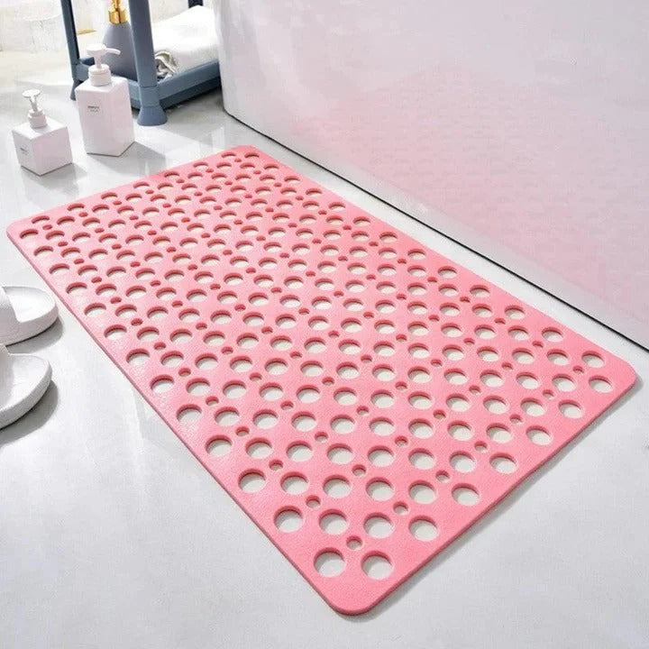 Non-Slip Shower Mat for Bathroom - Quick-Dry, Machine Washable, Anti-Bacterial, and Stylish Design